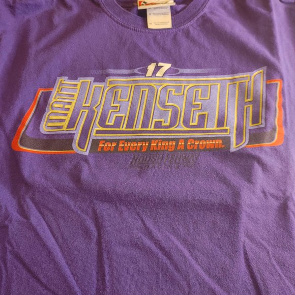 NASCAR Matt Kenseth #17 Crown Royal Double Sided TShirt Purple Size Medium - Picture 2 of 7
